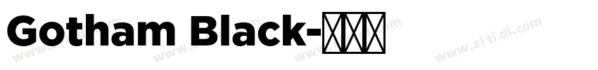 Gotham Black字体转换